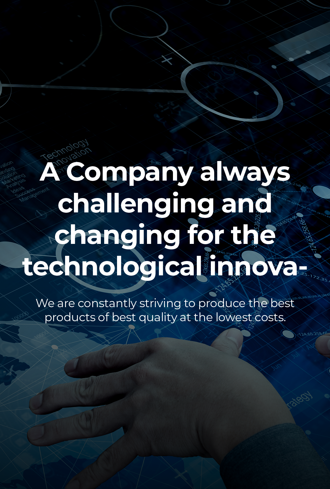 A Company always challenging and changing for the technological innovation